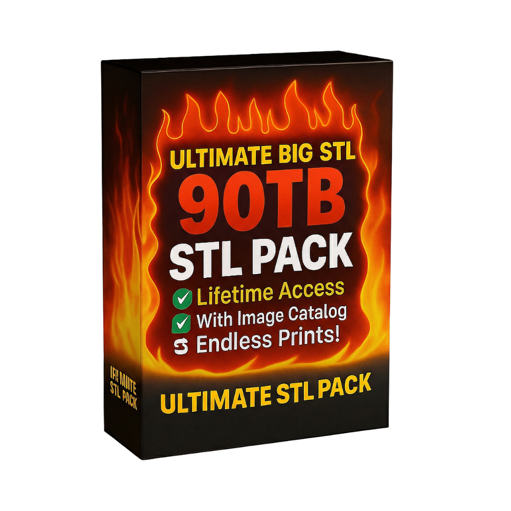 Ultimate 3D Print STL Mega Bundle (90 TB / 400,000+ Models) | Instant Digital Download | Lifetime Access