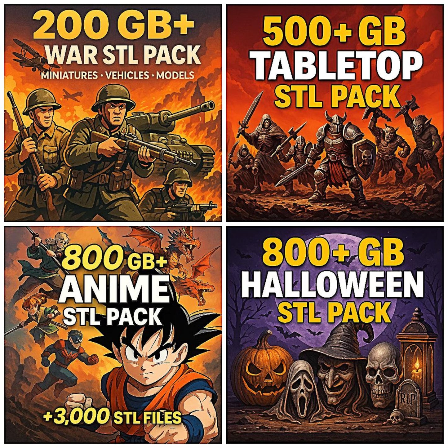Ultimate 3D Print STL Mega Bundle (90 TB / 100,000+ Models) | Instant Digital Download | Lifetime Access