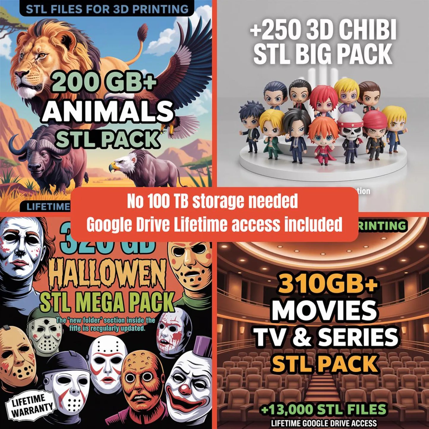 Ultimate 3D Print STL Bundle — 250,000+ Ready-to-Print Designs with Lifetime Access