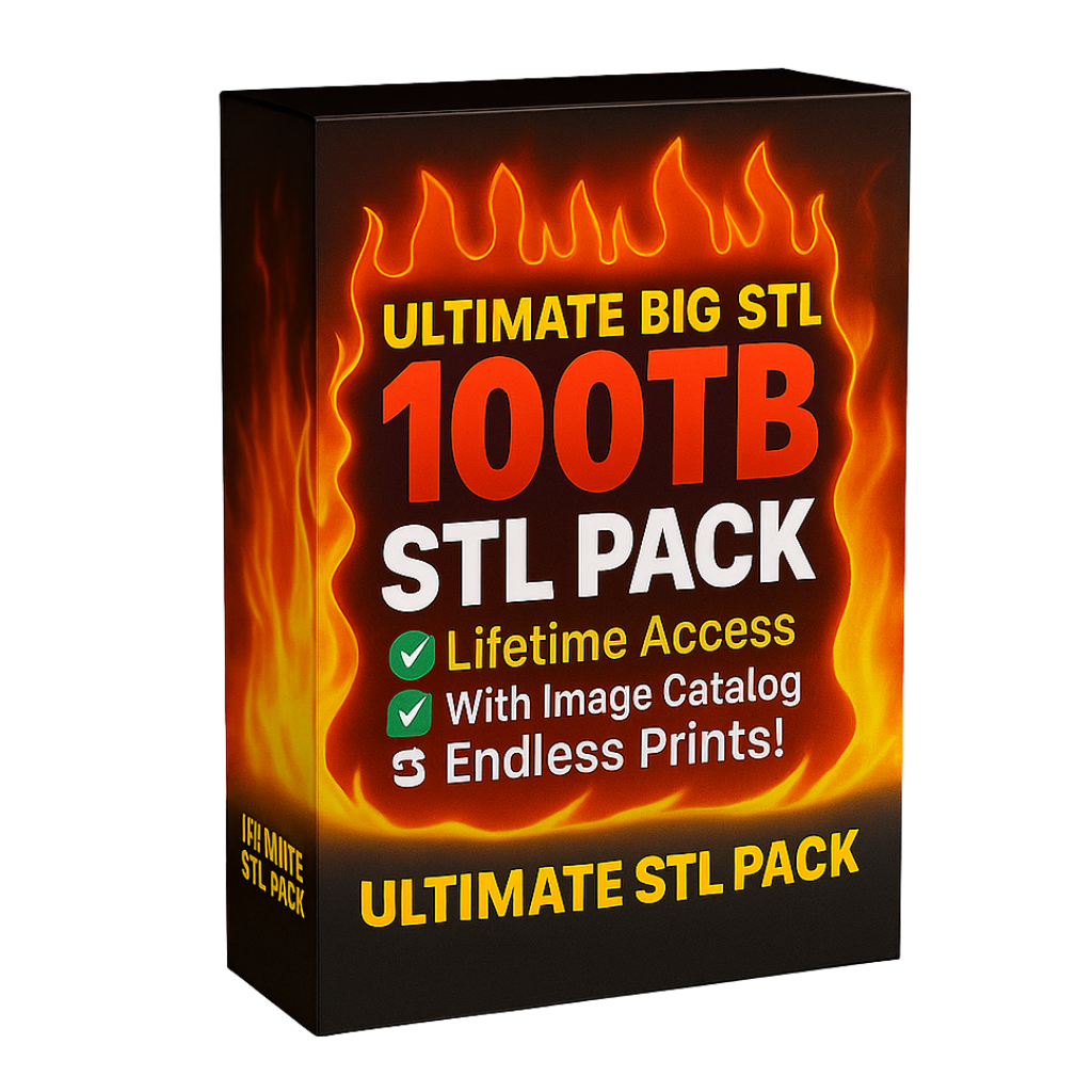 Ultimate 3D Print STL Mega Bundle (90 TB / 100,000+ Models) | Instant Digital Download | Lifetime Access