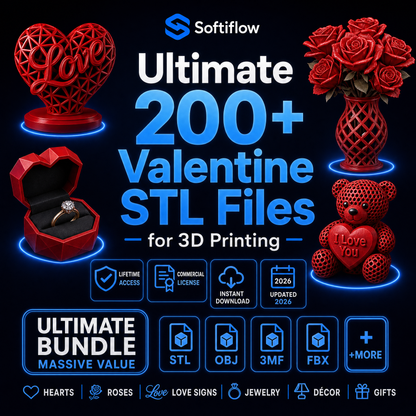 Lote STL de San Valentín: más de 200 archivos de impresión 3D para regalos, joyas y decoración, y mucho más | Descarga instantánea